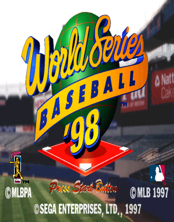 World Series Baseball 98 Title Screen